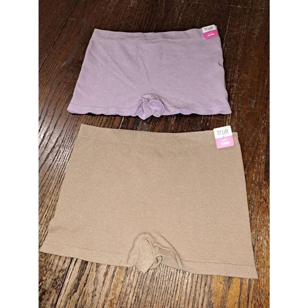 New Medium Two Pairs True by Rue21 Boyshort Panties Underwear Loungewear Glitter